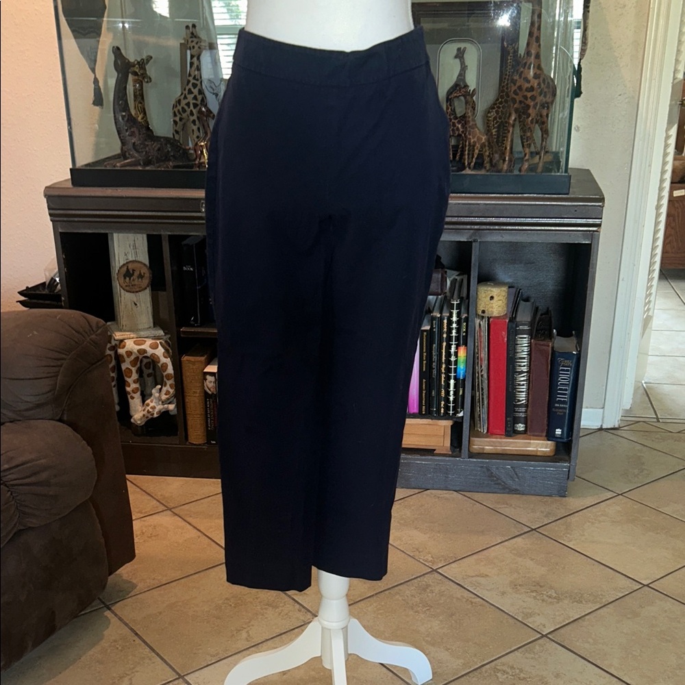 Talbots Navy Classic Chatham Ankle Women's Pants .Size 6